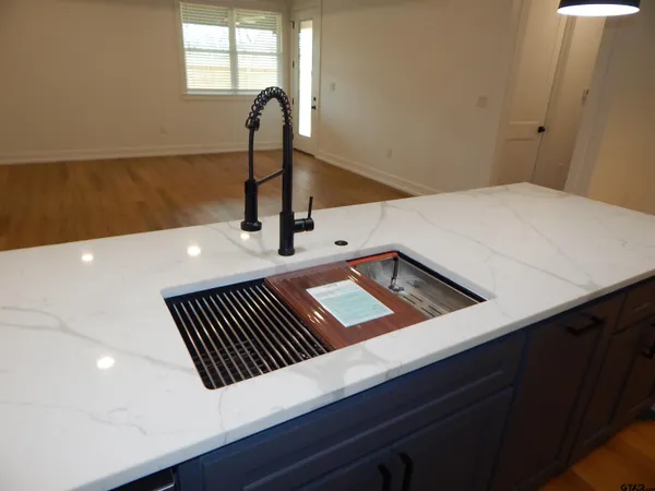 a view of a hall and an oven