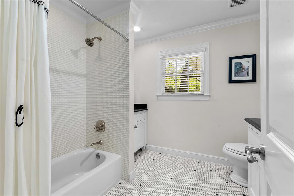 6841 Joyce Way Dallas, TX 75225 - Photo 11 of 13 Guest Bathroom w/ double vanity