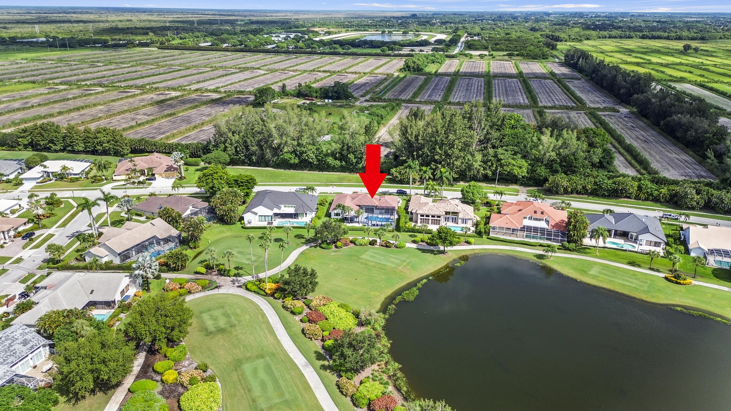 10431 Stonebridge Boulevard Boca Raton, FL 33498 - Photo 45 of 53 an aerial view of tennis court