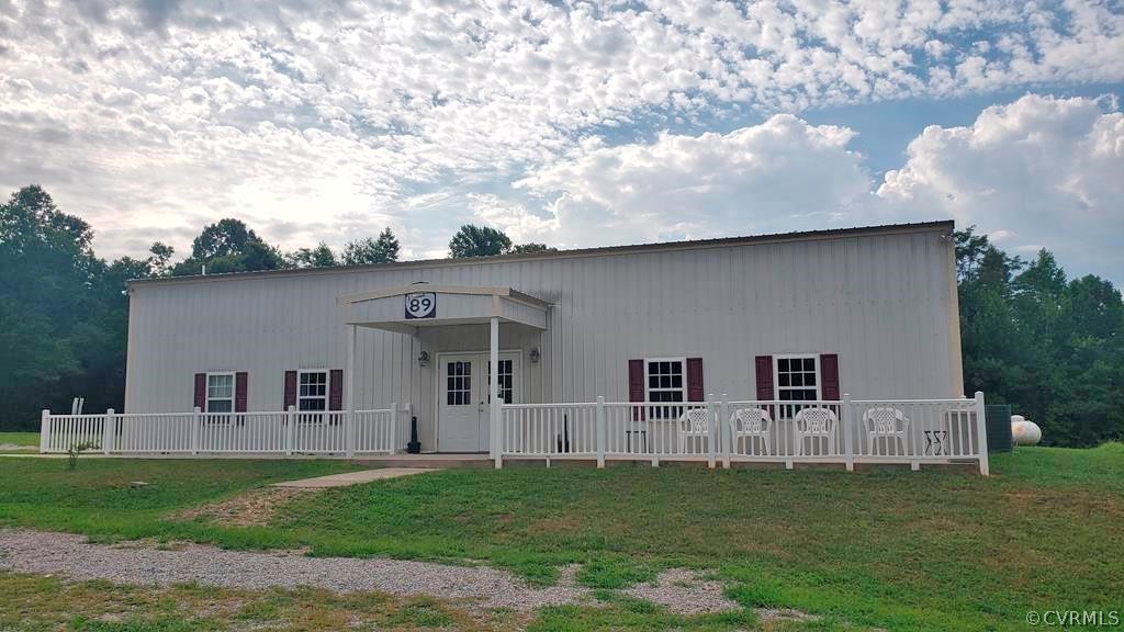 a house view with a garden space