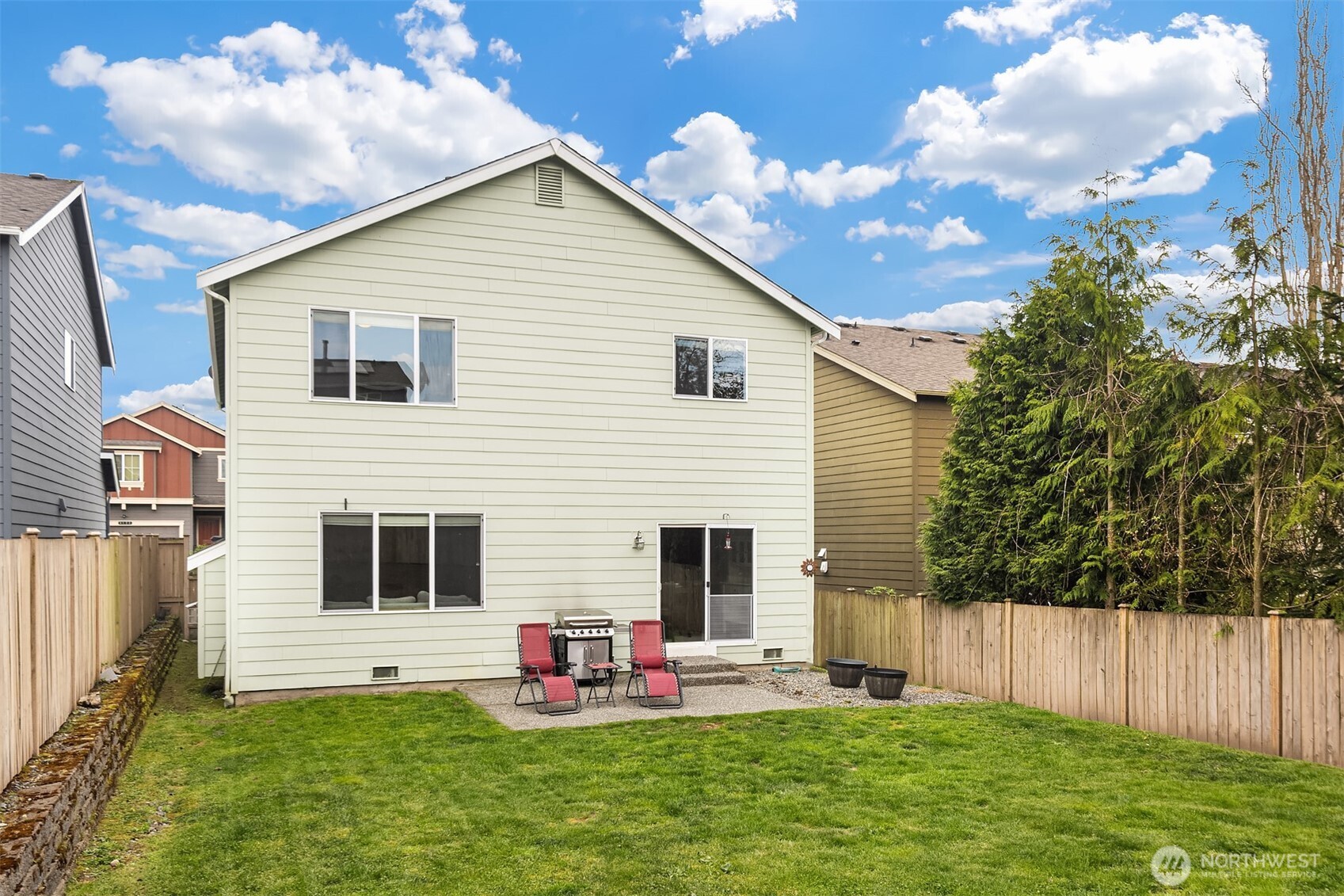 4119 167th Place Southeast Bothell, WA 98012 - Photo 35 of 39 a view of a house with a yard and furniture