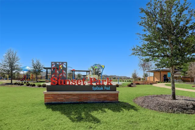 a park with lots of swings and slides