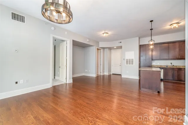 a view of kitchen and windows