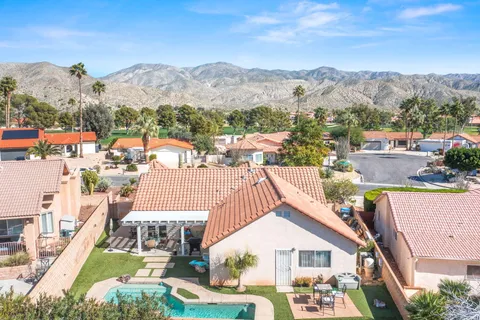 a view of a city from a terrace