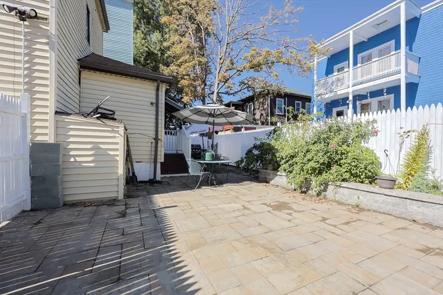 a view of a building with a street