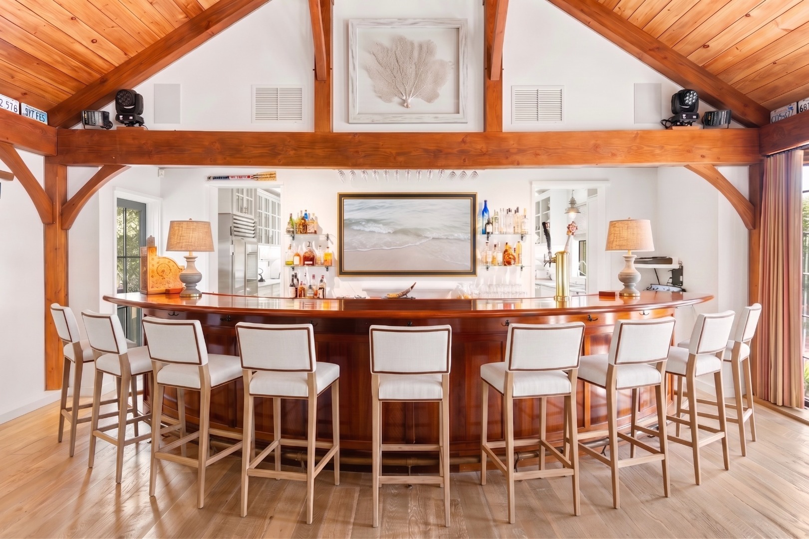 59 South Shore Road Nantucket, MA 02554 - Photo 8 of 54 a view of a dining room with furniture and wooden floor