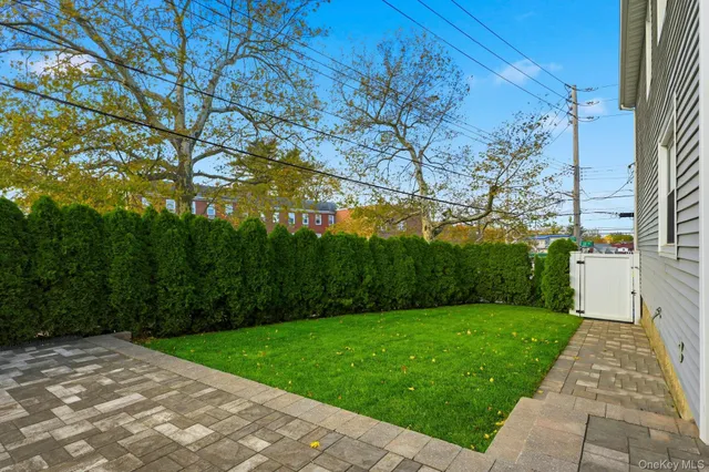 a picture of a bench in front of a door