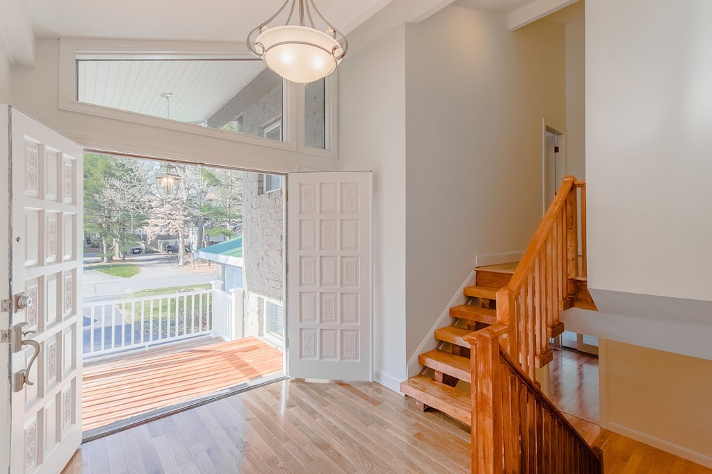 264 Country Way Needham, MA 02492 - Photo 11 of 29 a view of stairs and the main door