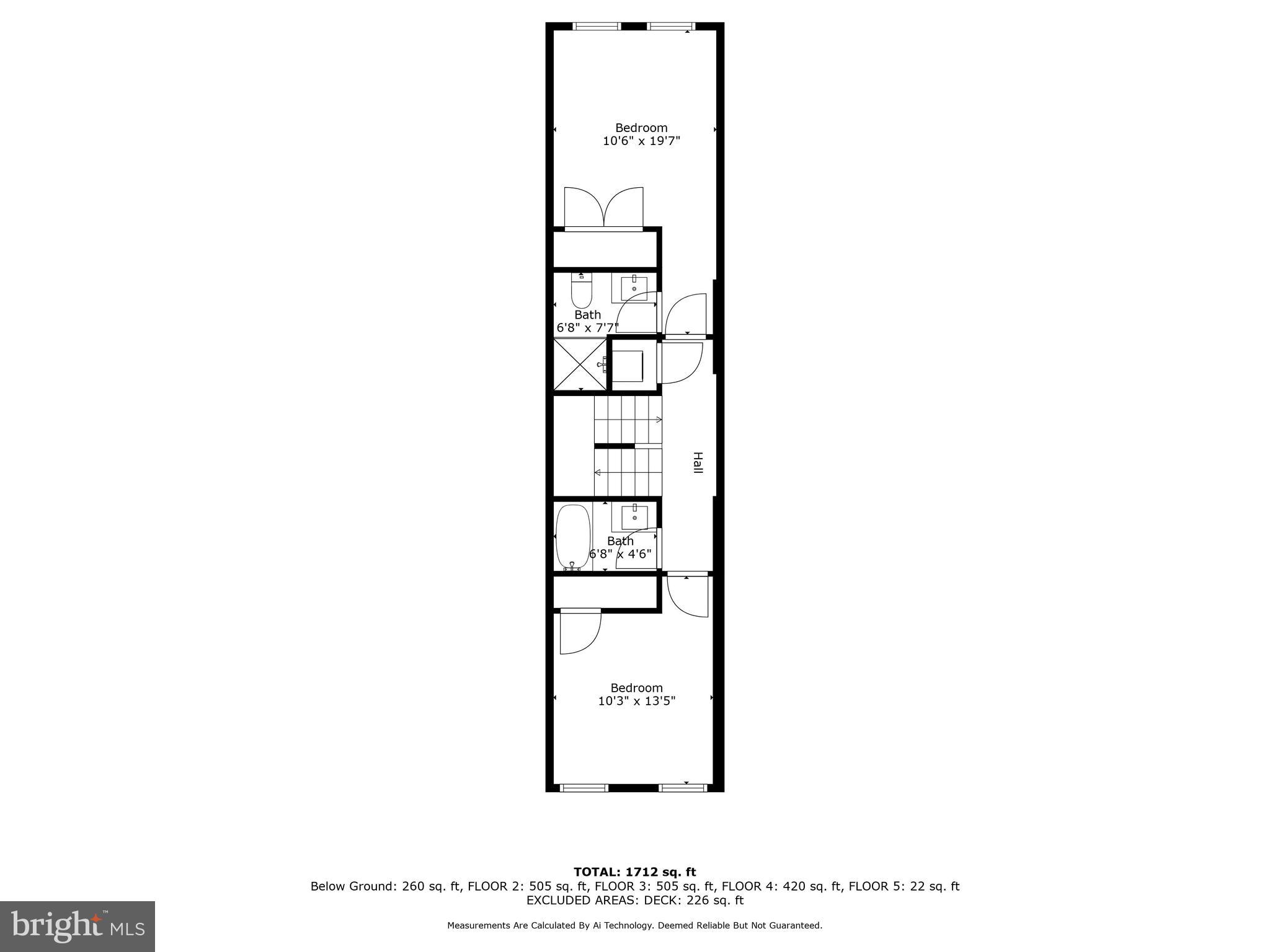 1304 Andre Street Baltimore, MD 21230 - Photo 36 of 40 Second Floor Floorplan