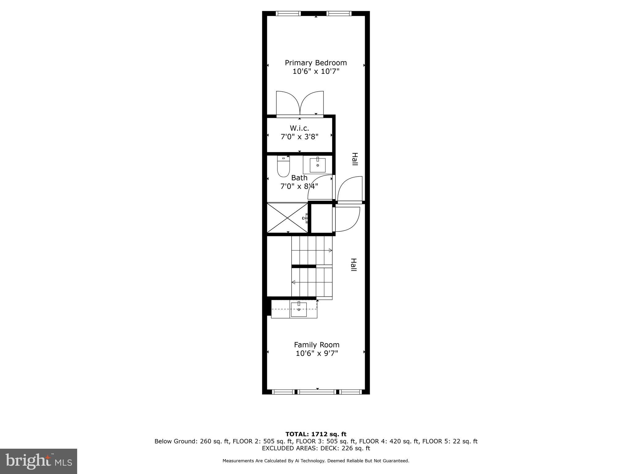 1304 Andre Street Baltimore, MD 21230 - Photo 37 of 40 Third Floor Floorplan