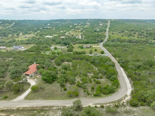 a view of a yard with an trees and plants