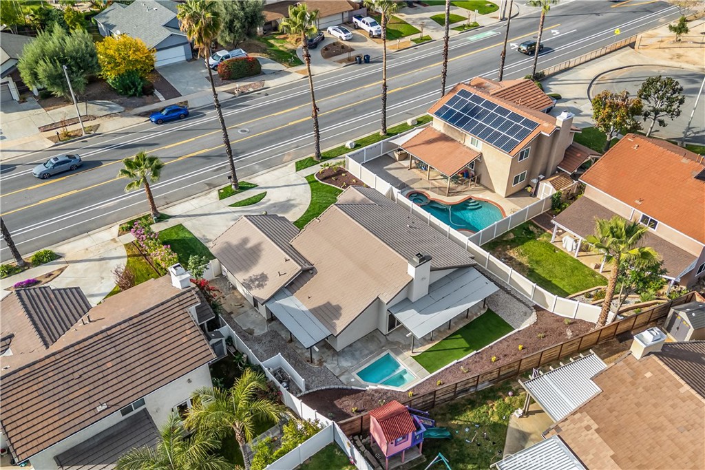 304 North Dearborn Street Redlands, CA 92374 - Photo 37 of 39 an aerial view of a house with a garden
