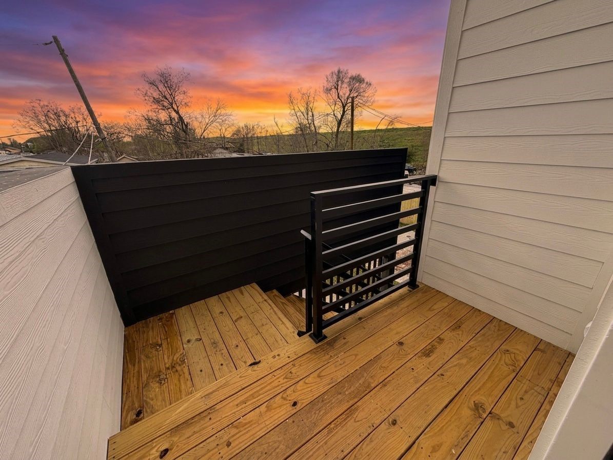 9725 Kerr A-b Street Houston, TX 77029 - Photo 16 of 17 a view of outdoor space with wooden floor and fence
