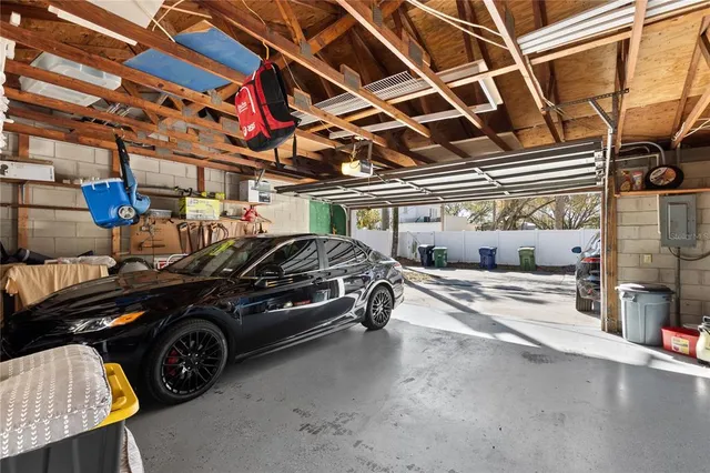 a view of a cars parking space