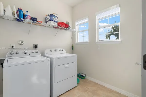 a view of water heater room