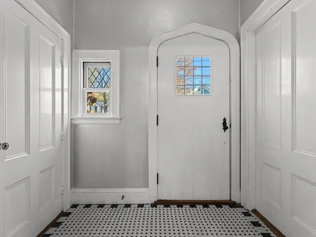 a view of an entryway door