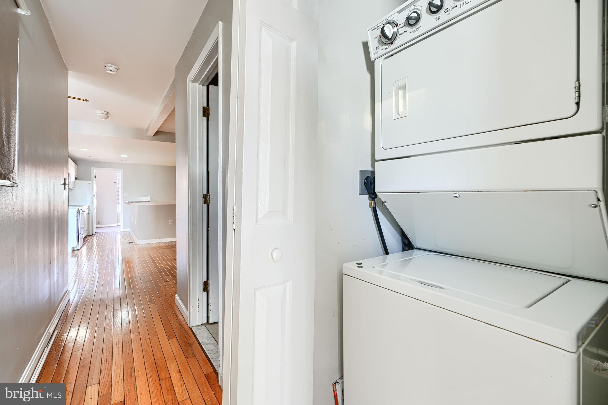1312 South Hanover Street Baltimore, MD 21230 - Photo 50 of 53 a view of hallway with washer and dryer
