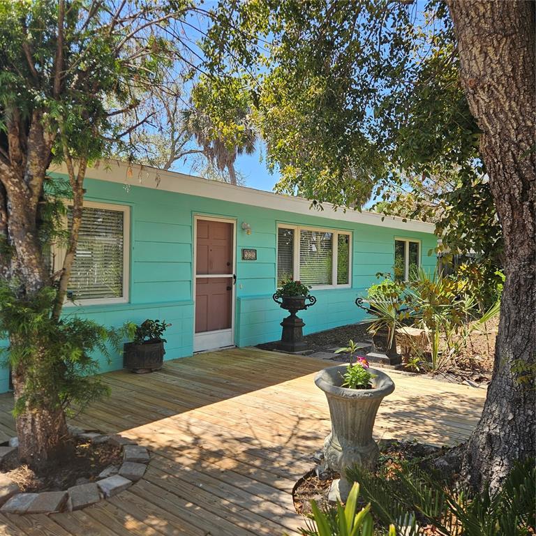 a house view with a seating space