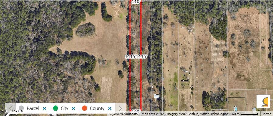 Nhn Landon Road Gulfport, MS 39503 - Photo 20 of 20 Parcel 2 Aerial W/Dimensions