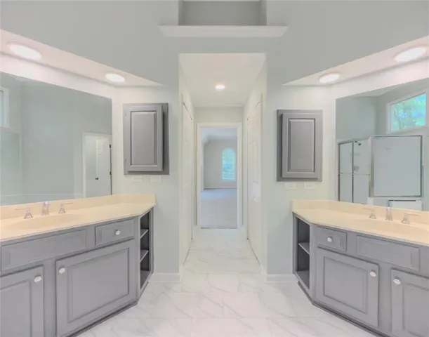 a view of an empty room