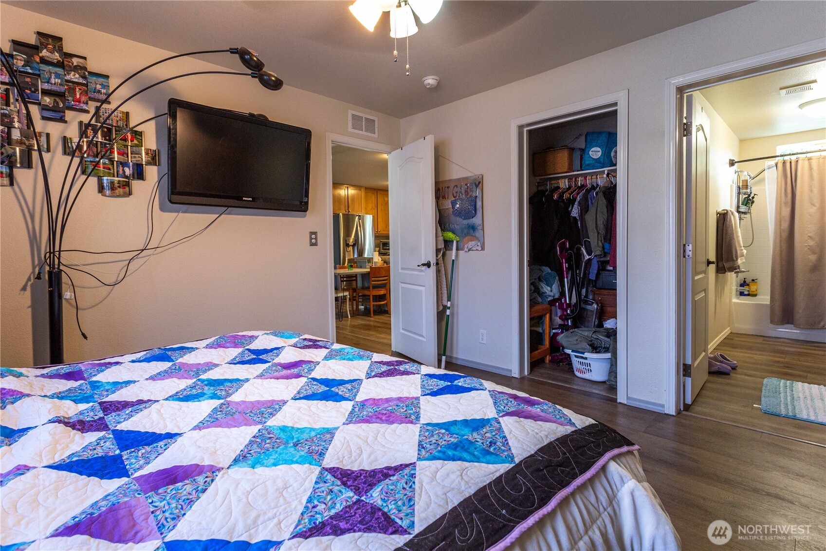 4550 Decatur Drive Ferndale, WA 98248 - Photo 15 of 22 a bedroom with a bed and a flat screen tv