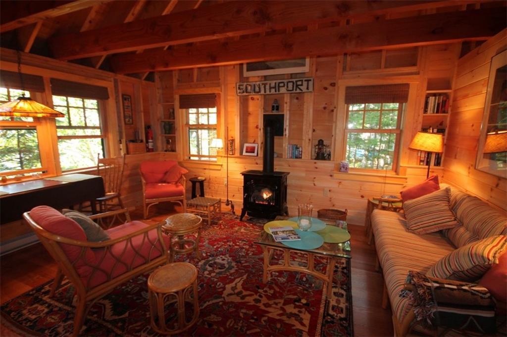 232 Dogfish Head Road Southport, ME 04576 - Photo 29 of 35 Guest house living room with propane...