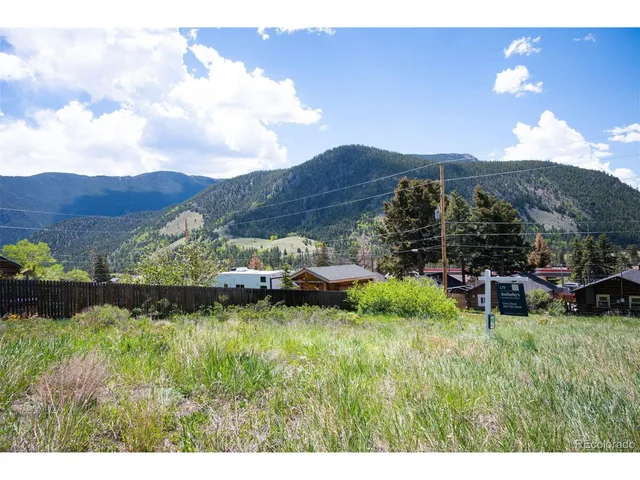 a view of a garden with mountain