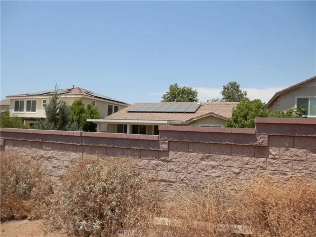 a view of a dry yard