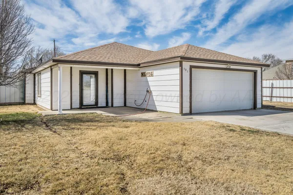 a view of a house with a outdoor space