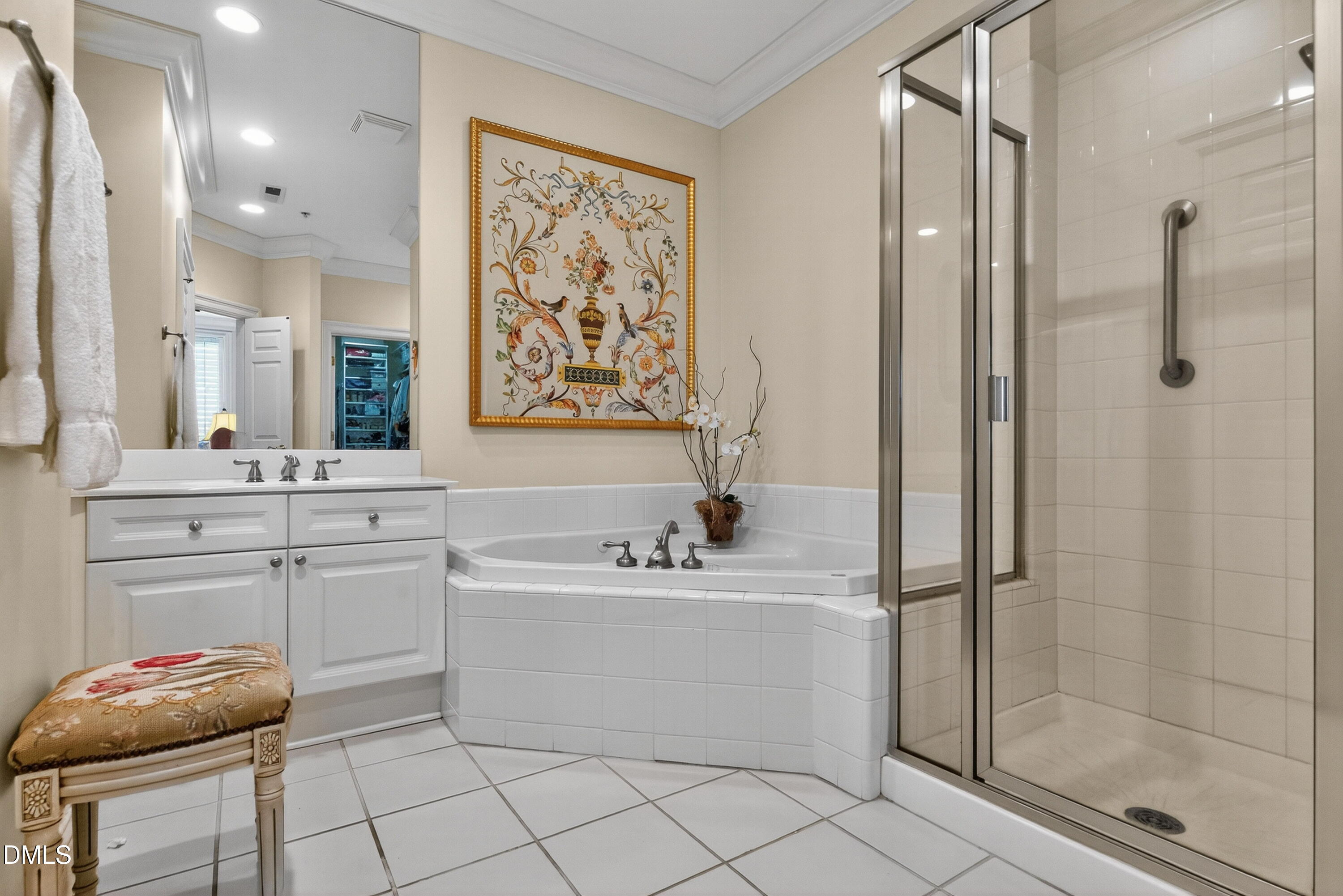 2901 Market Bridge Lane, Unit 104 Raleigh, NC 27608 - Photo 33 of 45 a bathroom with a sink toilet and shower