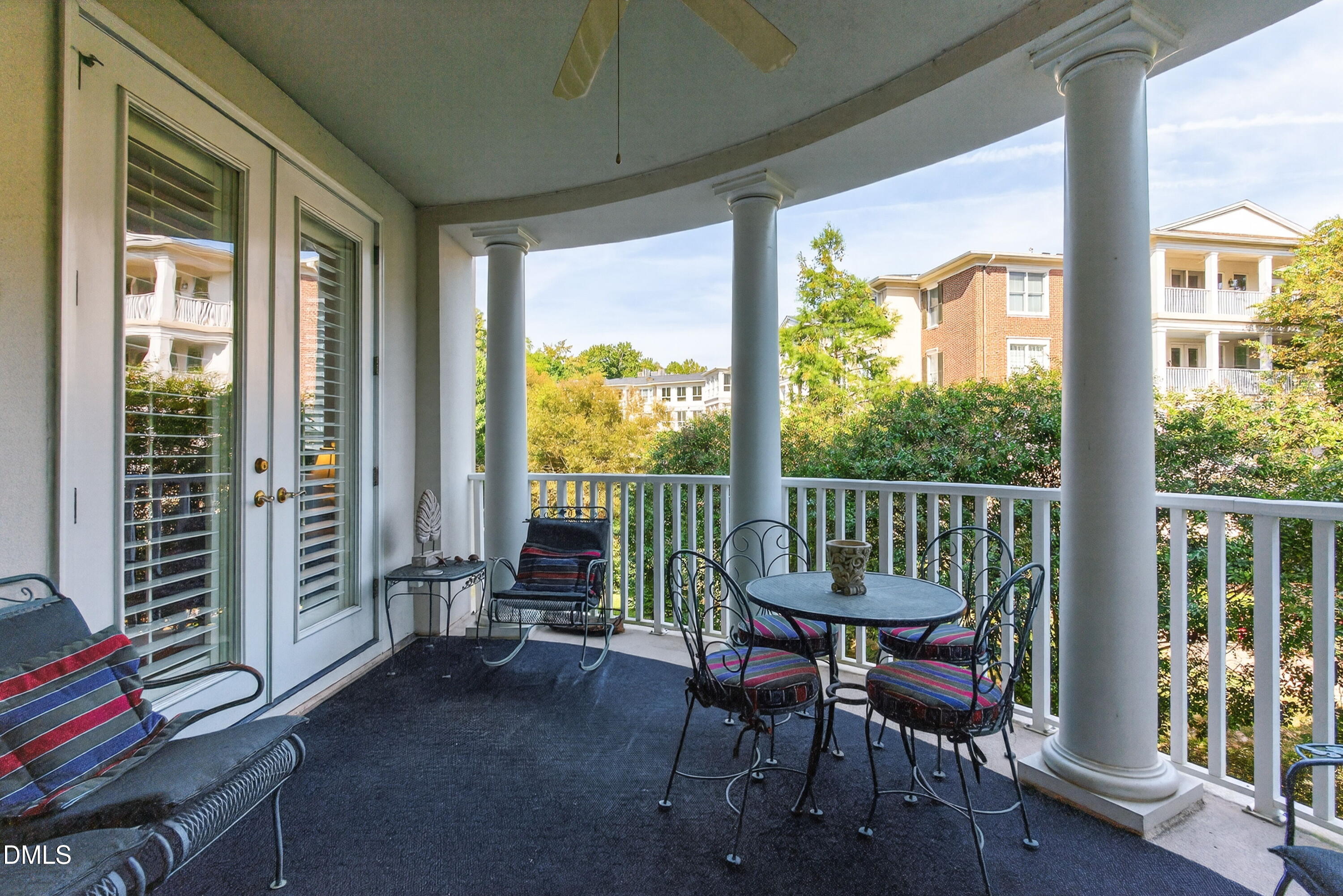 2901 Market Bridge Lane, Unit 104 Raleigh, NC 27608 - Photo 38 of 45 a view of a dining room with furniture window and outside view