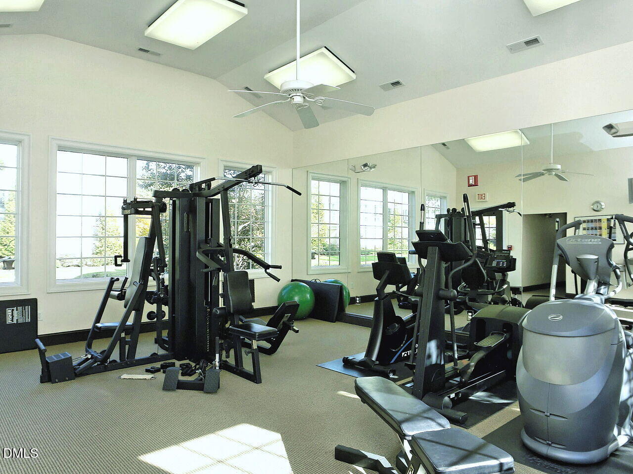 2901 Market Bridge Lane, Unit 104 Raleigh, NC 27608 - Photo 44 of 45 a view of a room with gym equipment