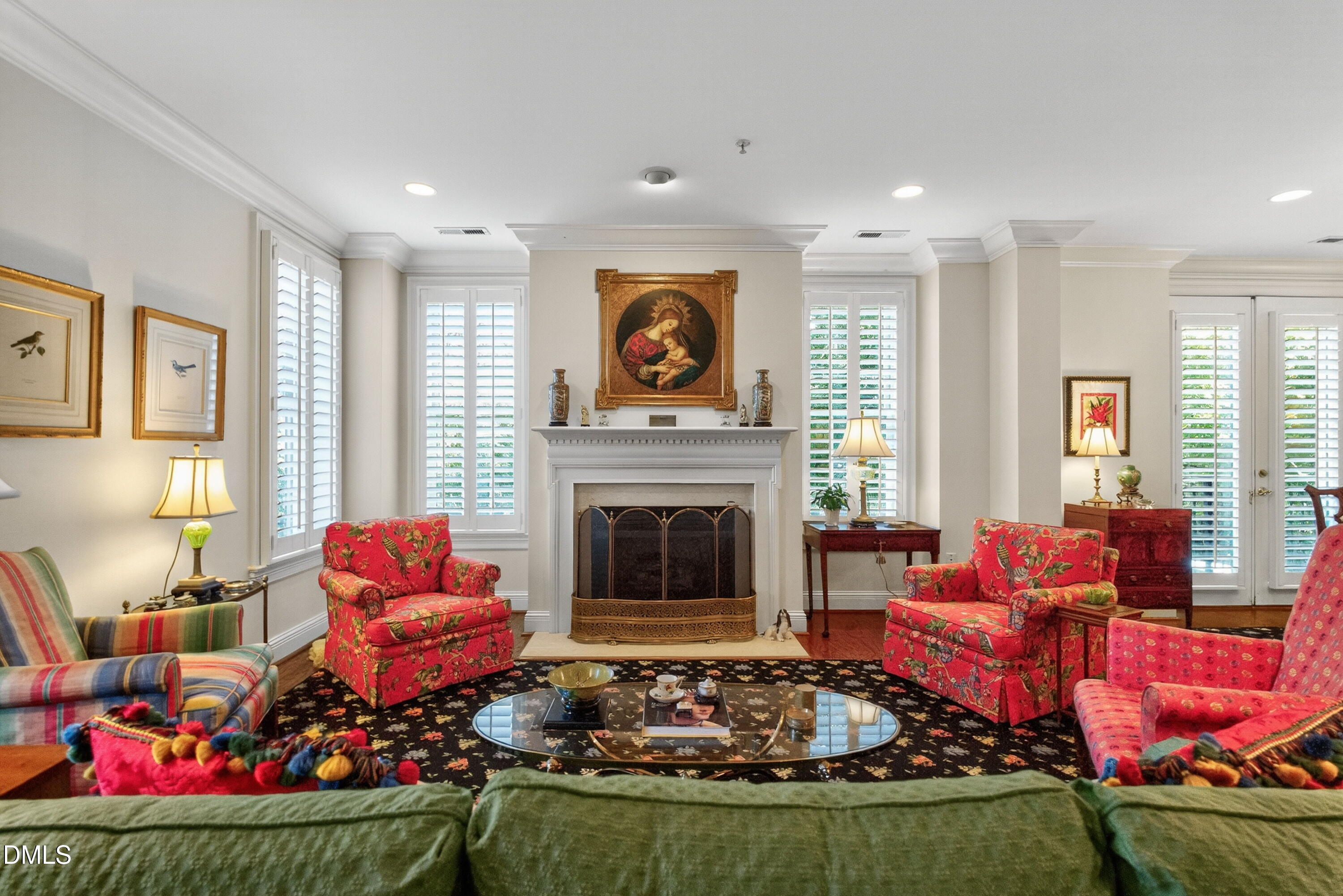 2901 Market Bridge Lane, Unit 104 Raleigh, NC 27608 - Photo 7 of 45 a living room with furniture fireplace and window