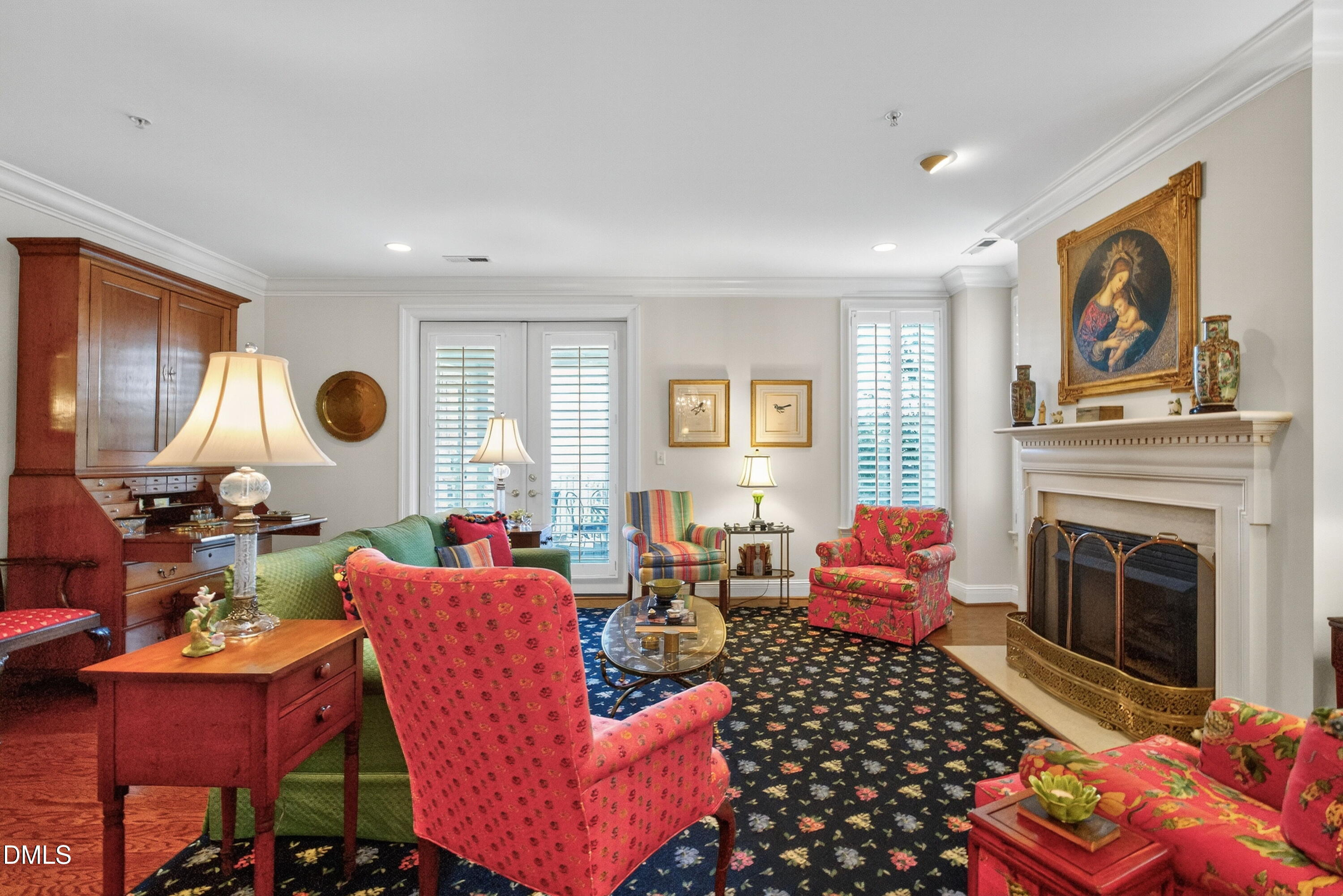 2901 Market Bridge Lane, Unit 104 Raleigh, NC 27608 - Photo 10 of 45 a living room with furniture fireplace and window