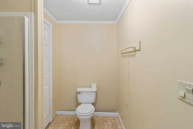 a white toilet sitting next to a shower curtain