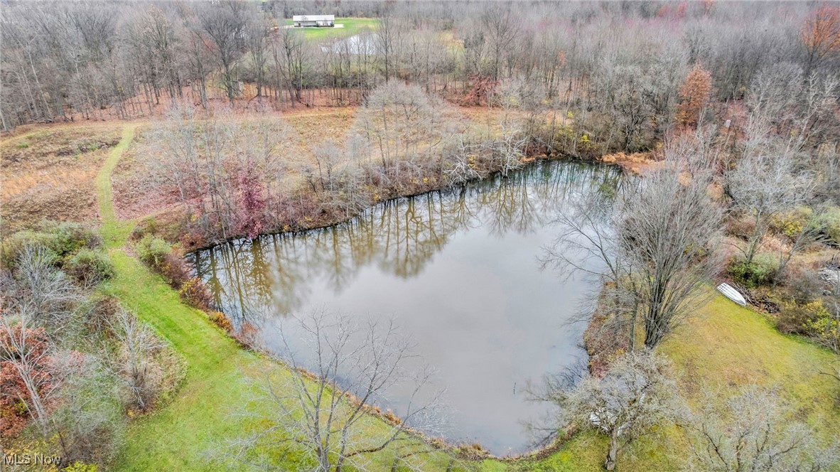 9982 Crow Road Litchfield, OH 44253 - Photo 32 of 41 Birds eye view of property featuring a water view