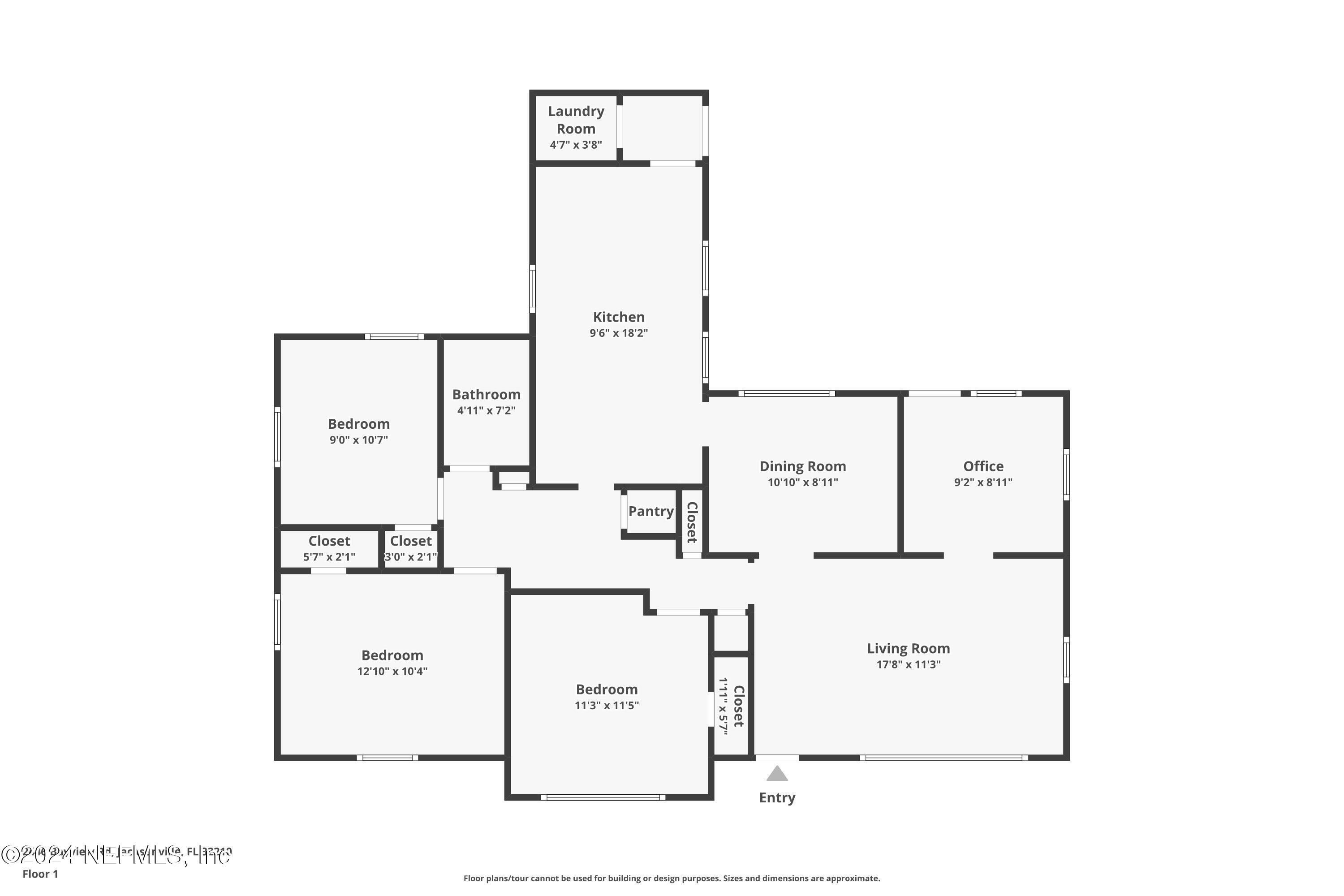 2446 Bayview Road Jacksonville, FL 32210 - Photo 33 of 33 Floor Plan