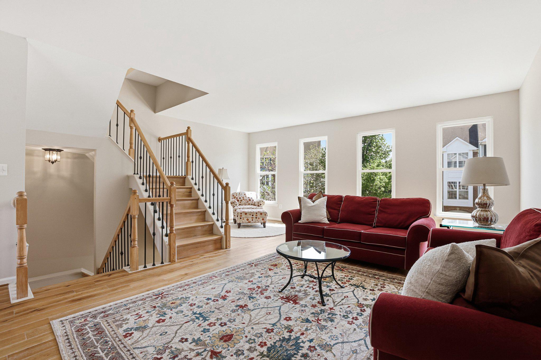 Bright Formal Living Room & Dining Room