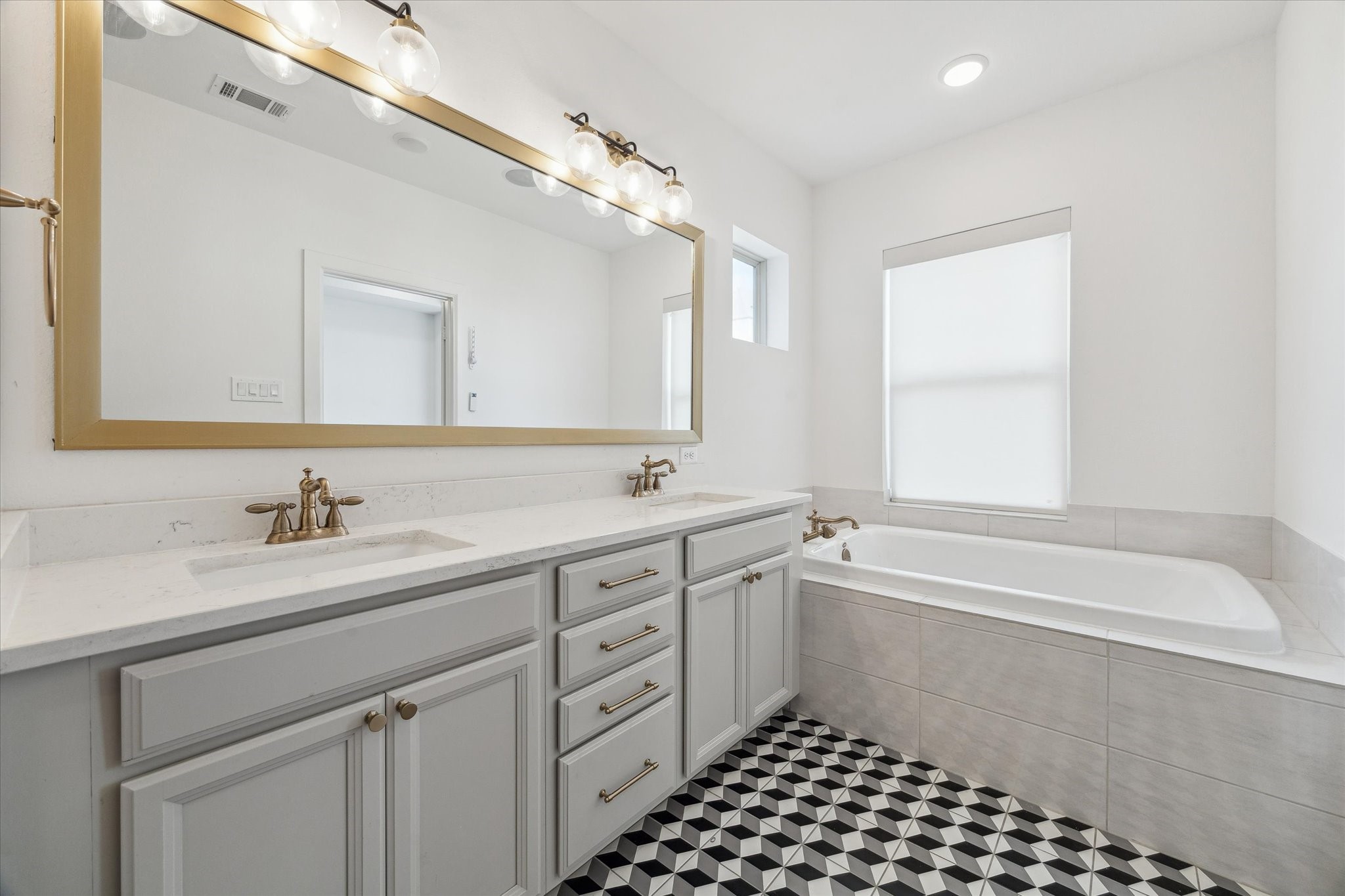 2714 Strathwood Lane Houston, TX 77082 - Photo 21 of 35 Another view of the primary bathroom showing the relaxing soaking tub