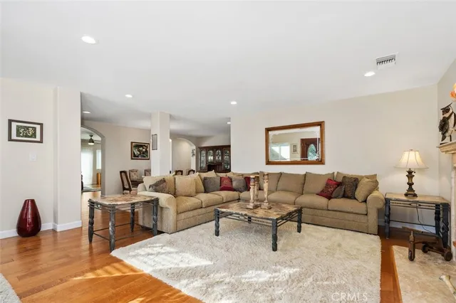 a living room with furniture and a couch