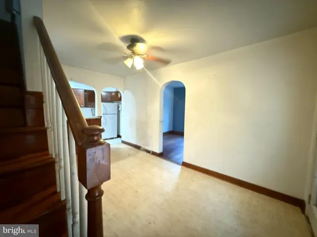 a view of an entryway with staircase