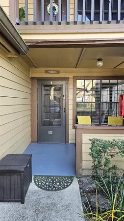 a view of a entryway door of the house