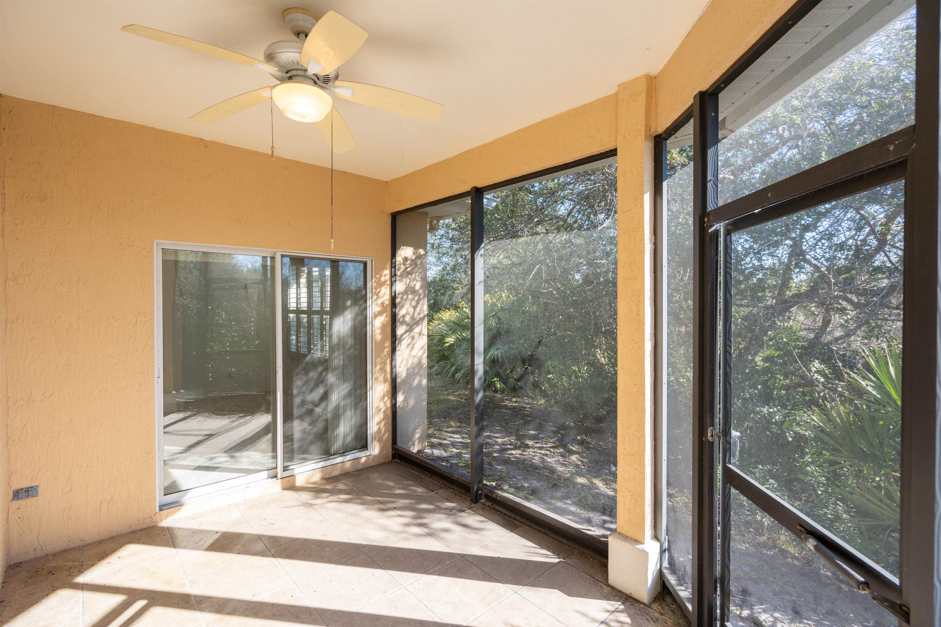 660 Casa Fuerta Lane St. Augustine, FL 32080 - Photo 22 of 52 Unfurnished sunroom featuring ceiling fan