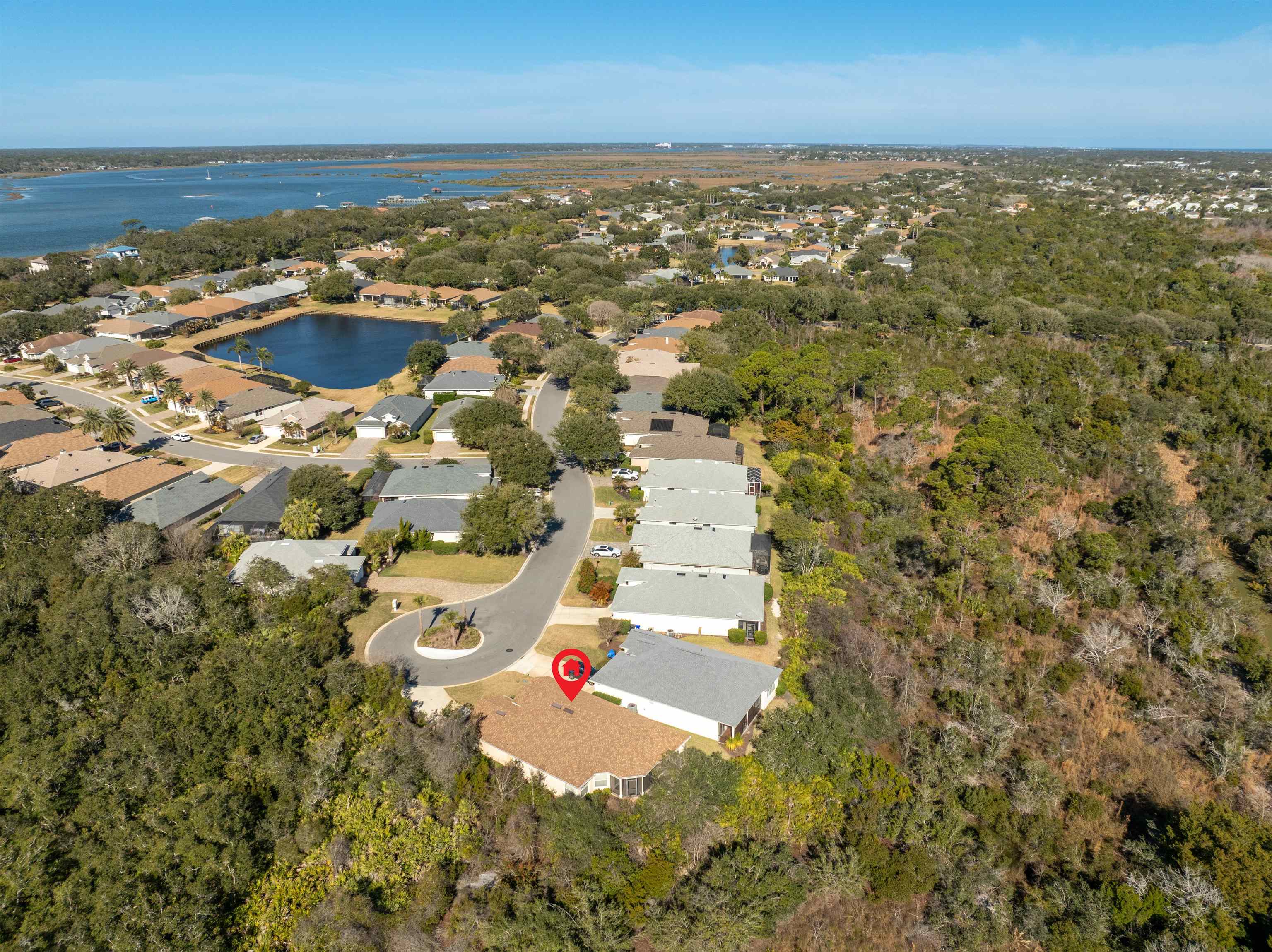 660 Casa Fuerta Lane St. Augustine, FL 32080 - Photo 30 of 52 an aerial view of residential houses with outdoor space