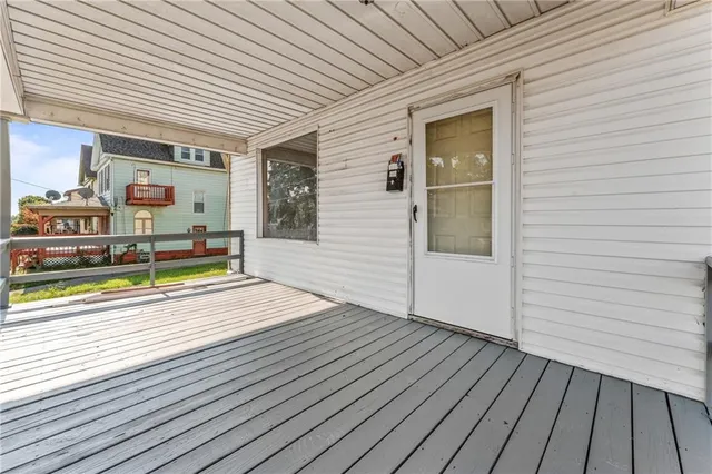 a view of a roof deck