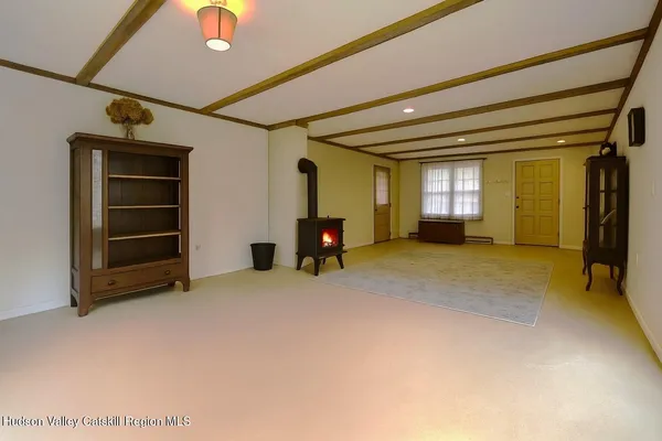 a room with closet and furniture