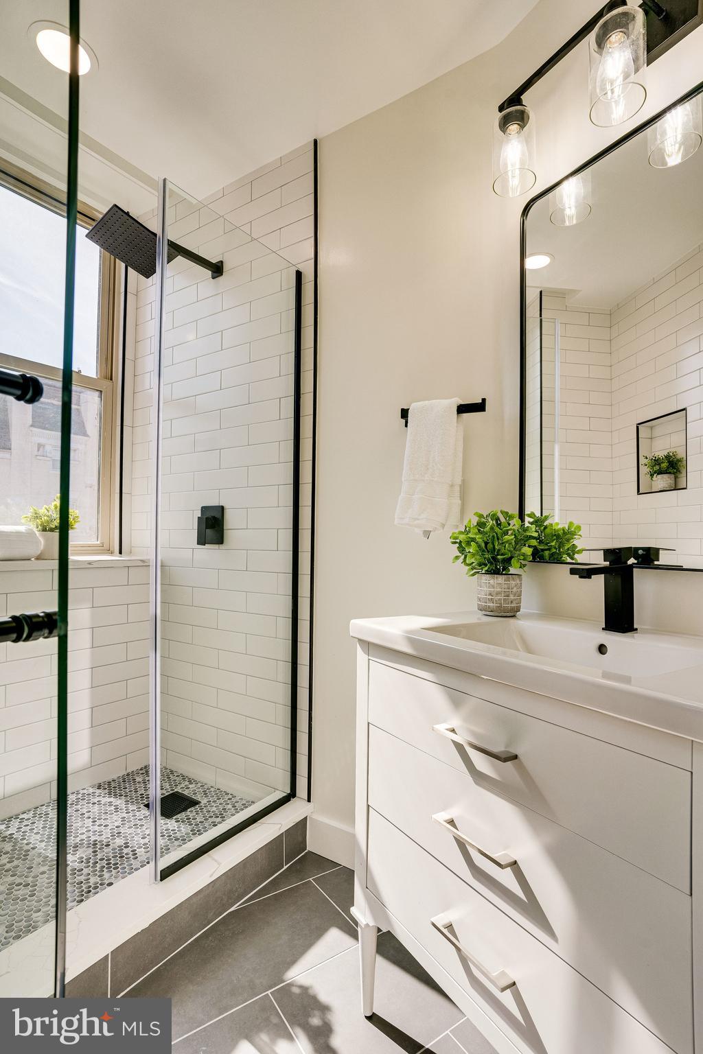 3500 13th Street Northwest, Unit 201 Washington, DC 20010 - Photo 19 of 39 Newly renovated bathroom