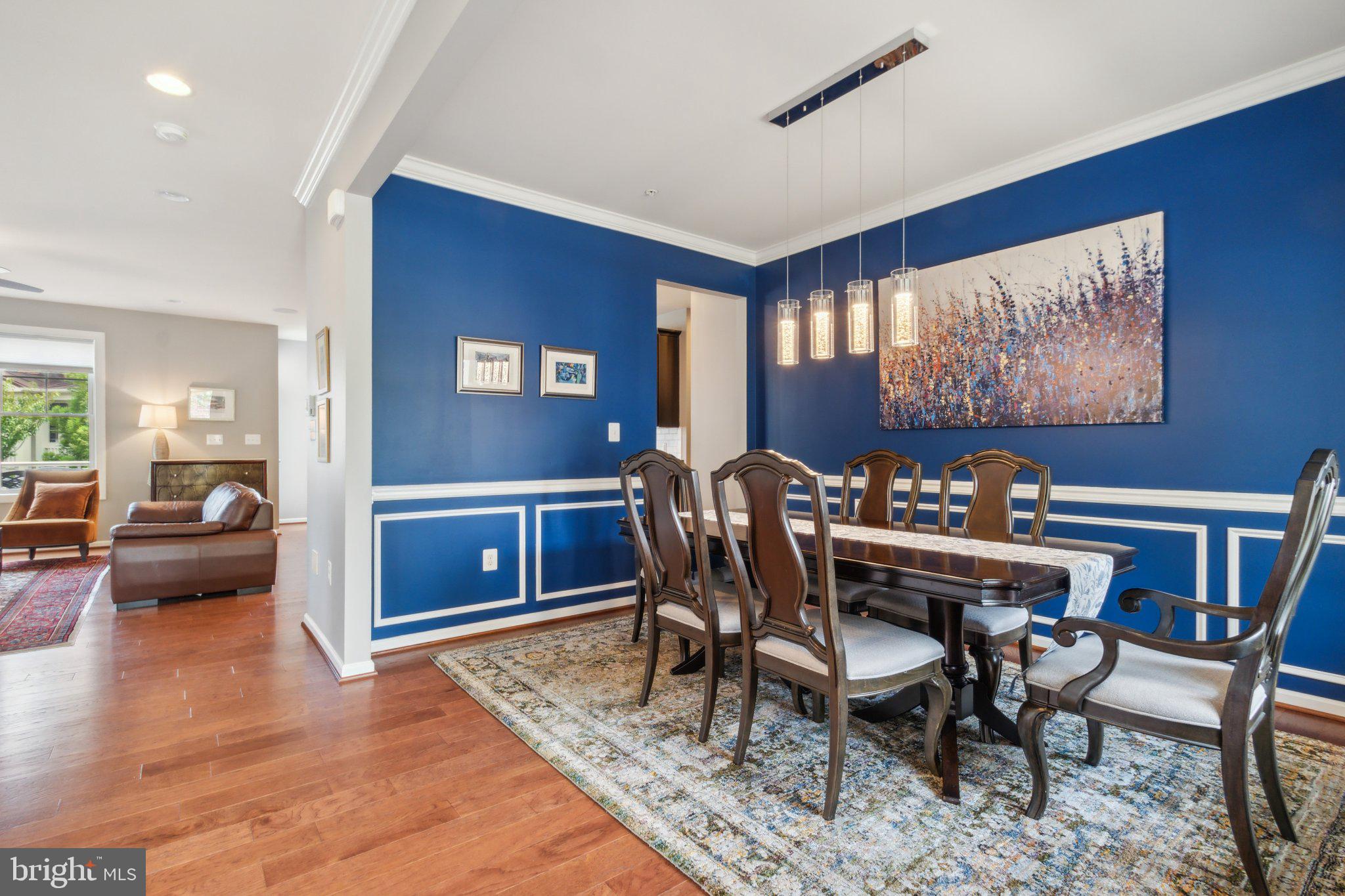 13305 Windy Meadow Lane Silver Spring, MD 20906 - Photo 3 of 25 Elegant dining space with bold hues.