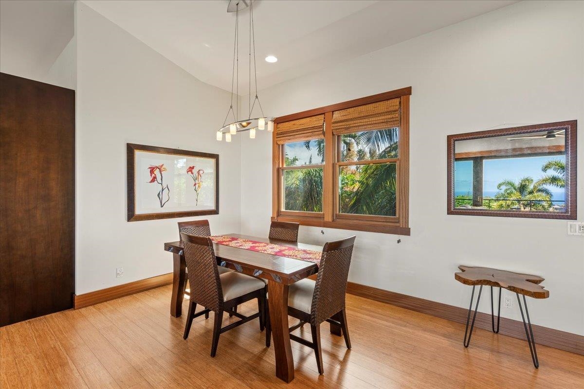 10 Leleaka Place Haiku, HI 96708 - Photo 18 of 49 a view of a dining room with furniture window and wooden floor