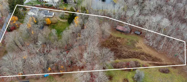 a view of a house with yard and plants